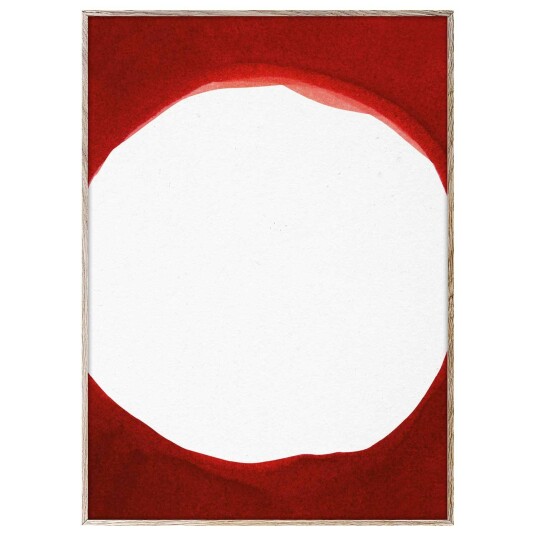Paper Collective Ensō Red III Poster 30x40 cm