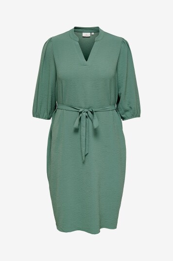 Only Carmakoma   Kjole carPlana Mette Life 2/4 V neckdress   Grønn