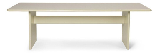 ferm LIVING Rink spisebord large 240 x 90 x 74 cm Eggshell