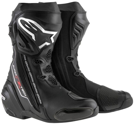 Alpinestars Supertech-R Motorsykkel Støvler Svart Alpinestars Supertech-R Motorsykkel Støvler Svart