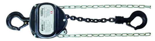 EuroLite Chain Hoist 6m/1.0t Svart
