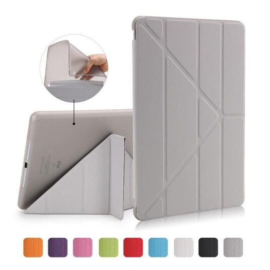 INCOVER iPad (2018) / iPad (2017) Deksel - Fleksibel Origami Deksel - Grå