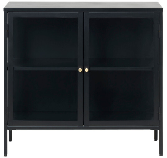 Håum Carmel skjenk med 2 glassdører stål svart. 1693172-01-0 1693166-01-0