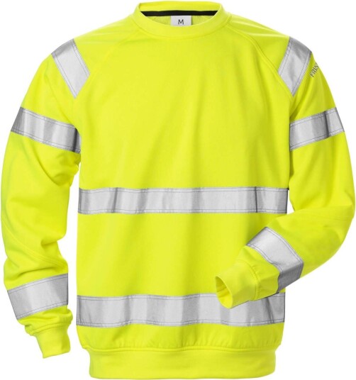 Fristads Sweatshirt 7446 Shv, Klass 3 Varsel Gul 4xl Fristads Sweatshirt 7446 Shv, Klass 3 Varsel Gul 4xl