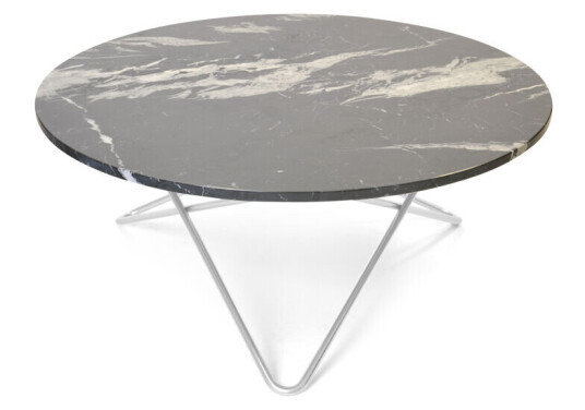 Ox Denmarq O Table salongbord marmor sort, rustfritt stativ Ox Denmarq O Table salongbord marmor sort, rustfritt stativ