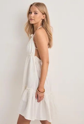 Pieces   Hvit   Pckiana Sl Dress Wvm Bc
