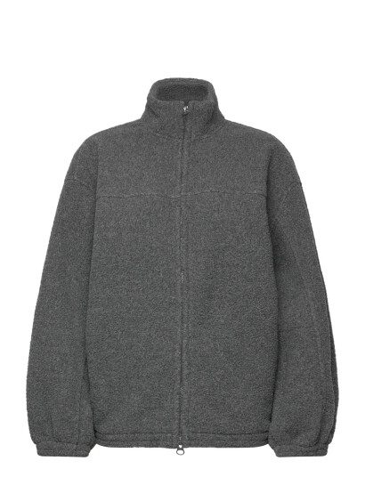 Weekday Fleece Zip Jacket - Grey - S Weekday Fleece Zip Jacket - Grey - S