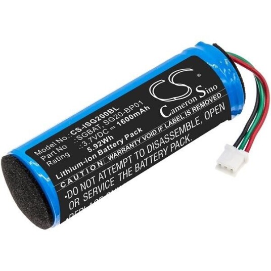 Intermec SG20B2DHC batteri (1600 mAh 3.7 V, Sort) Intermec SG20B2DHC batteri (1600 mAh 3.7 V, Sort)