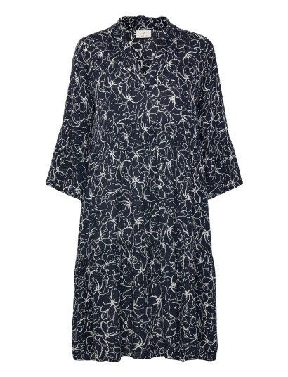 Kaffe Kaellen Amber Dress Navy 42 Kaffe Kaellen Amber Dress Navy 42