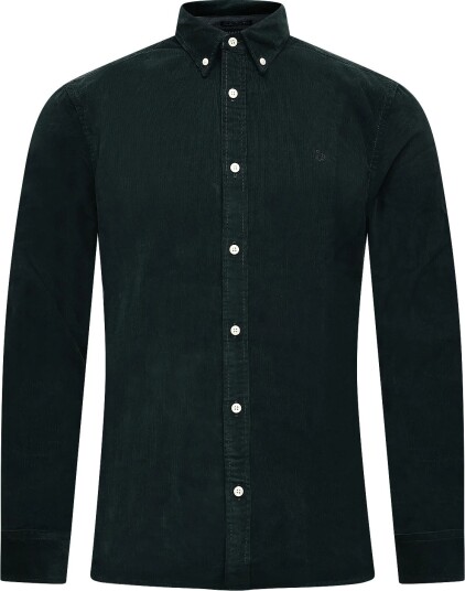 Superdry Classic Needle Cord Shirt EAGLE GREEN S Superdry Classic Needle Cord Shirt EAGLE GREEN S