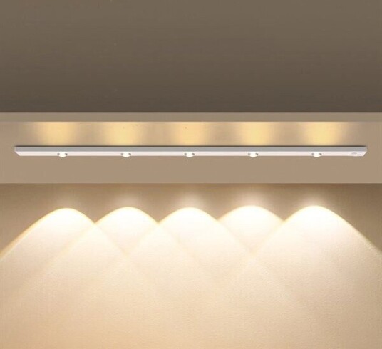 LED-stripe 60 cm med justerbar lysstyrke hvit