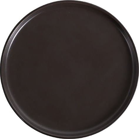 Porsgrunds Porselænsfabrik Natur Asjett m/kant 21cm Matt Sort