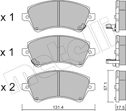 METELLI 22 0446 0 Bremseklosser