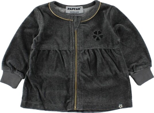 Papfar Velurcardigan Grå m. Gull Papfar 62 Cardigan Papfar Velurcardigan Grå m. Gull Papfar 62 Cardigan