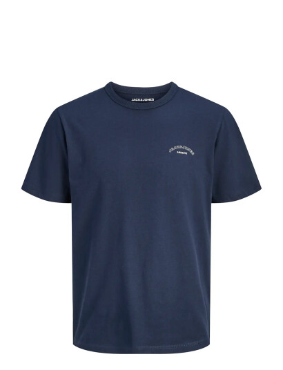 Jack & Jones Jjcollege Logo Tee Ss Crew Neck Mni   Navy   98