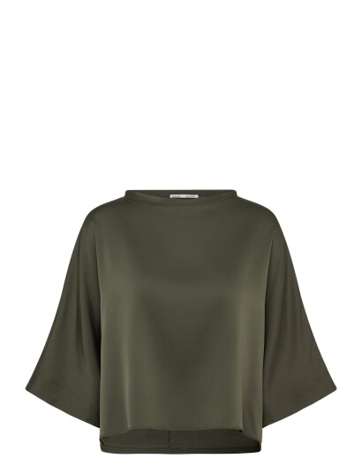 Ahlvar Gallery Thea Silk Tee Khaki green XL