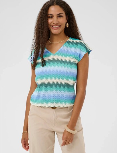 Cream Crdelfina Blouse - Blue - 34