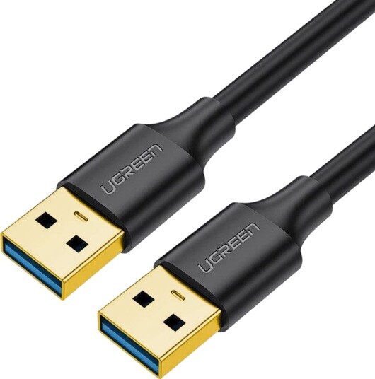 Ugreen USB-A (hann) til USB-A (hann) 3.2 Gen 1, 1 m - svart
