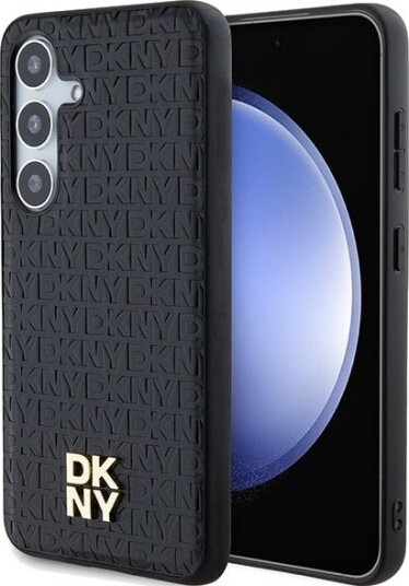 DKNY MagSafe Lærmønster Mobildeksel for Samsung Galaxy S24 - Svart