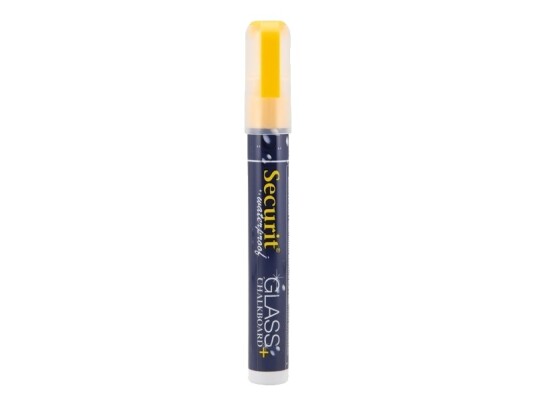 Securit® Vandfast Kridtmarker Skrå Spids I Gul   12 Stk.