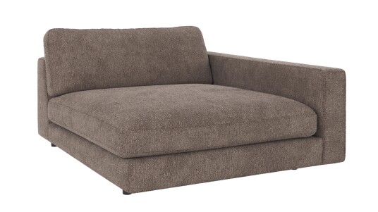 Rowico Home Duncan 1,5 seters sjeselong H Mørk beige Greg 7 129 x 150 x 78 cm Beige