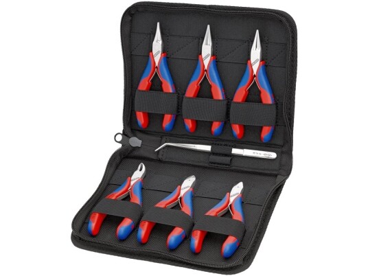 Knipex Elektronikktang-sett i Rustfritt Stål - 720 g, 7 Verktøy