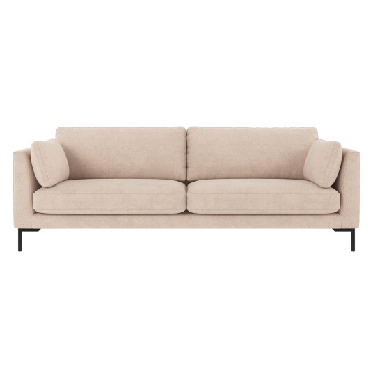 Rowico Home Corwin 3-seters sofa Lys beige/svart 238 x 98 83 cm Beige