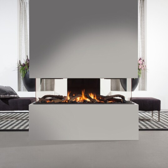 Wanders Danta 1400 ABCDE svart gasspeis med 360 grader glass