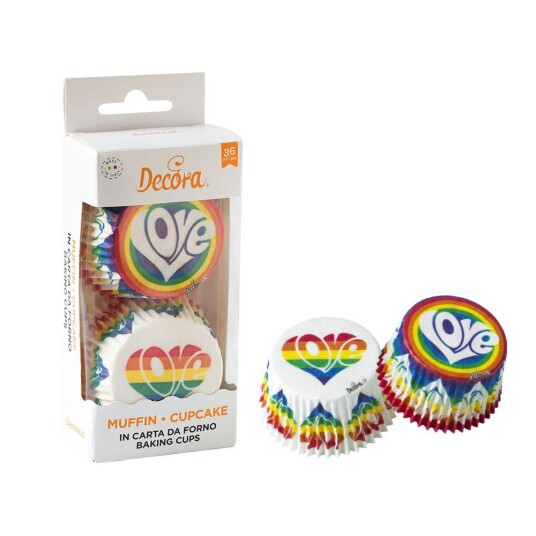 Decora Muffinsformer Love Pk/36 