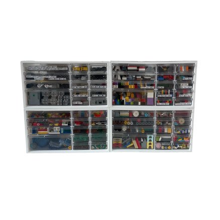 Infinity Hearts Skuffesystem Oppbevaringsreol Skuffereol Skuffedarium til LEGO 4 stk