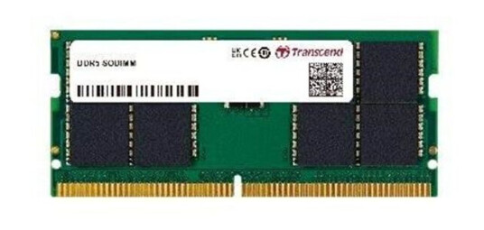 Transcend DDR5 module 32 GB SO-DIMM 262-pin 5600 MHz / PC5-44800 unbuffered Transcend DDR5 module 32 GB SO-DIMM 262-pin 5600 MHz / PC5-44800 unbuffered