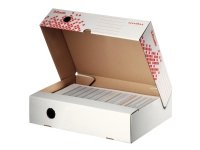 Esselte Speedbox - Boksfil - bokryggbredde: 80 mm - for A4, Foolscap - hvit