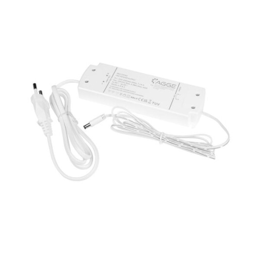 Dimbar transformator AGGE Dimmable 24V IP20 Maks. effekt 50 W Dimbar transformator AGGE Dimmable 24V IP20 Maks. effekt 50 W