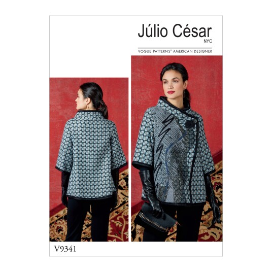 Vogue 9341 - Jakke med applikasjoner Y (XS-S-M)