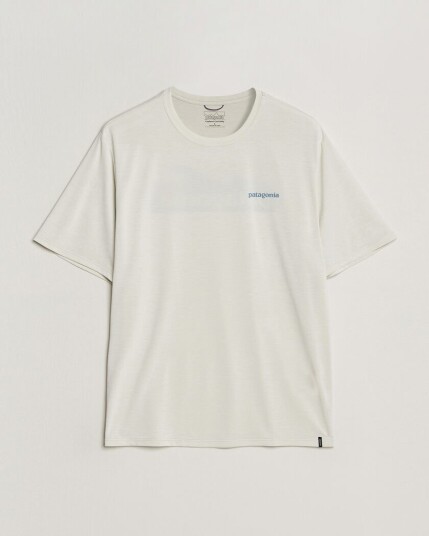 Patagonia Cap Cool Daily Logo T Shirt Dyno White