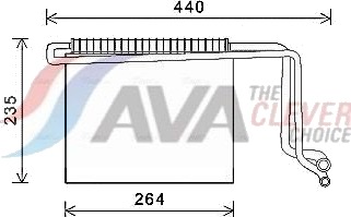 Fordamper, klimaanlegg AVA COOLING SYSTEMS MSV563
