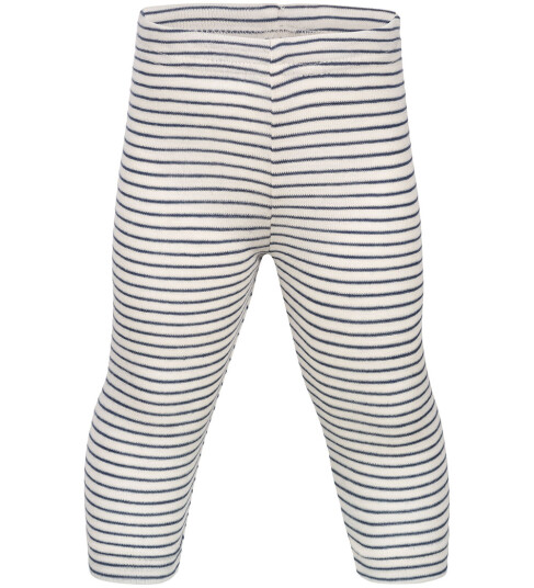 Engel Leggings Ull/Silke Natural/Navy Blue Engel 74/80 Leggings Ull Blå Hvit 74 80
