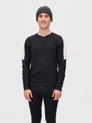 Twentyfour Aurora Merino Long Sleeve Topp Sort L