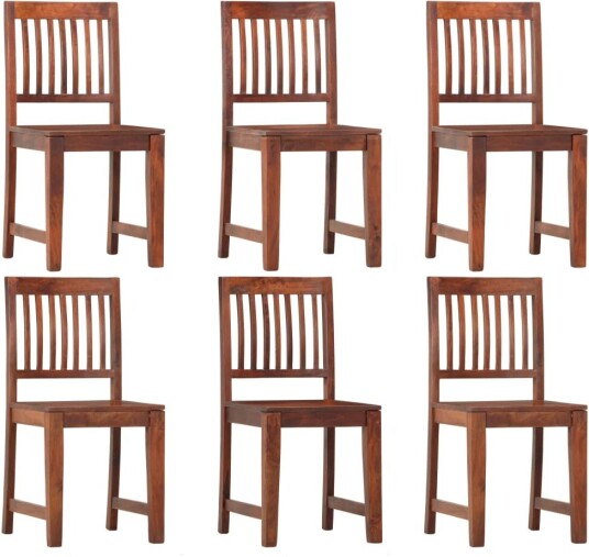 Spisestoler 6 stk heltre mango