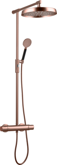 Tapwell ARM300 Takdusj med trykk- og termostatstyrt dusjbatteri-Oksiderende Kobber