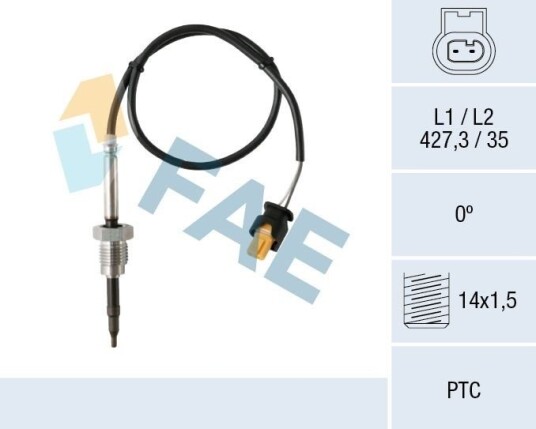FAE 68023 Sensor, eksostemperatur