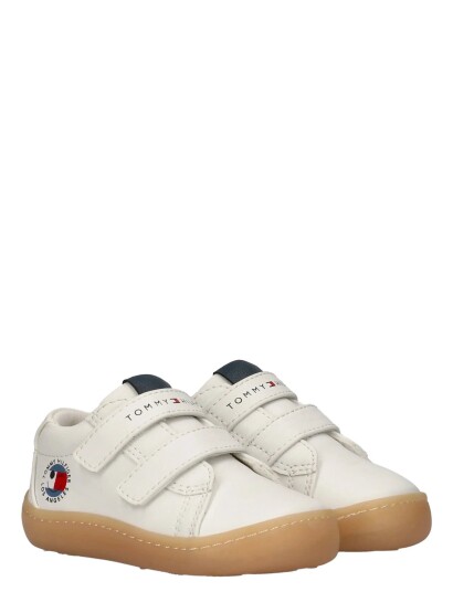 Tommy Hilfiger Mid Cut Velcro Sneaker Nude   Cream   24