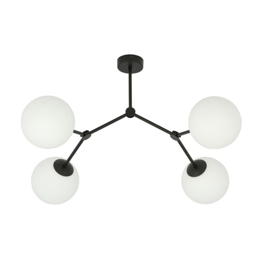Emibig Space taklampe 4 lys - Svart/Opal