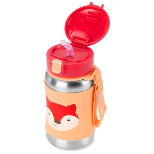 Skip Hop Spark Style stainless steel straw bottle fox Skip Hop Spark Style stainless steel straw bottle fox