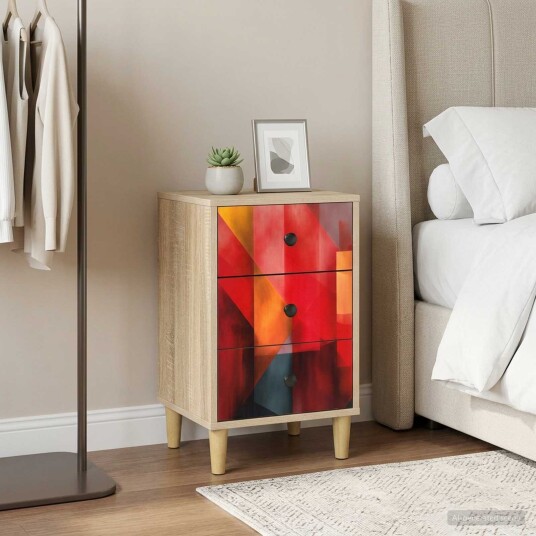 vidaXL Nattbordskap HEESCH 2 stk. Sonoma eik 36 x 33 x 60 cm