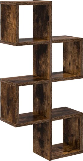 vidaXL Vegghylle Veggmontert Røkt Eik 39 x 15 x 76 cm Konstruert tre