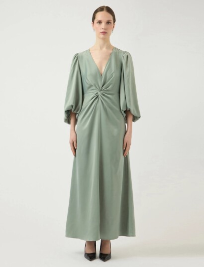 YAS Yasthea 3/4 Long Dress S. Noos   Green   40