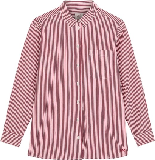 Lee Jeans Boyfriends Pocket Shirt Burgundy XS x 00
