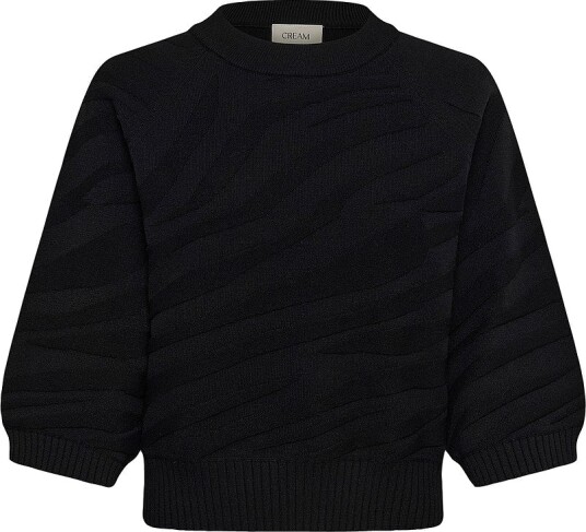 Cream Genser CRDela Knit Pullover Svart