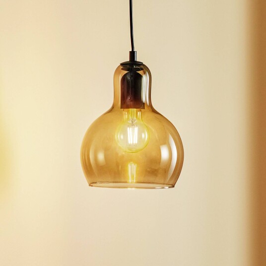 TK Lighting Hengelampe Mango grafitt-transparent/svart